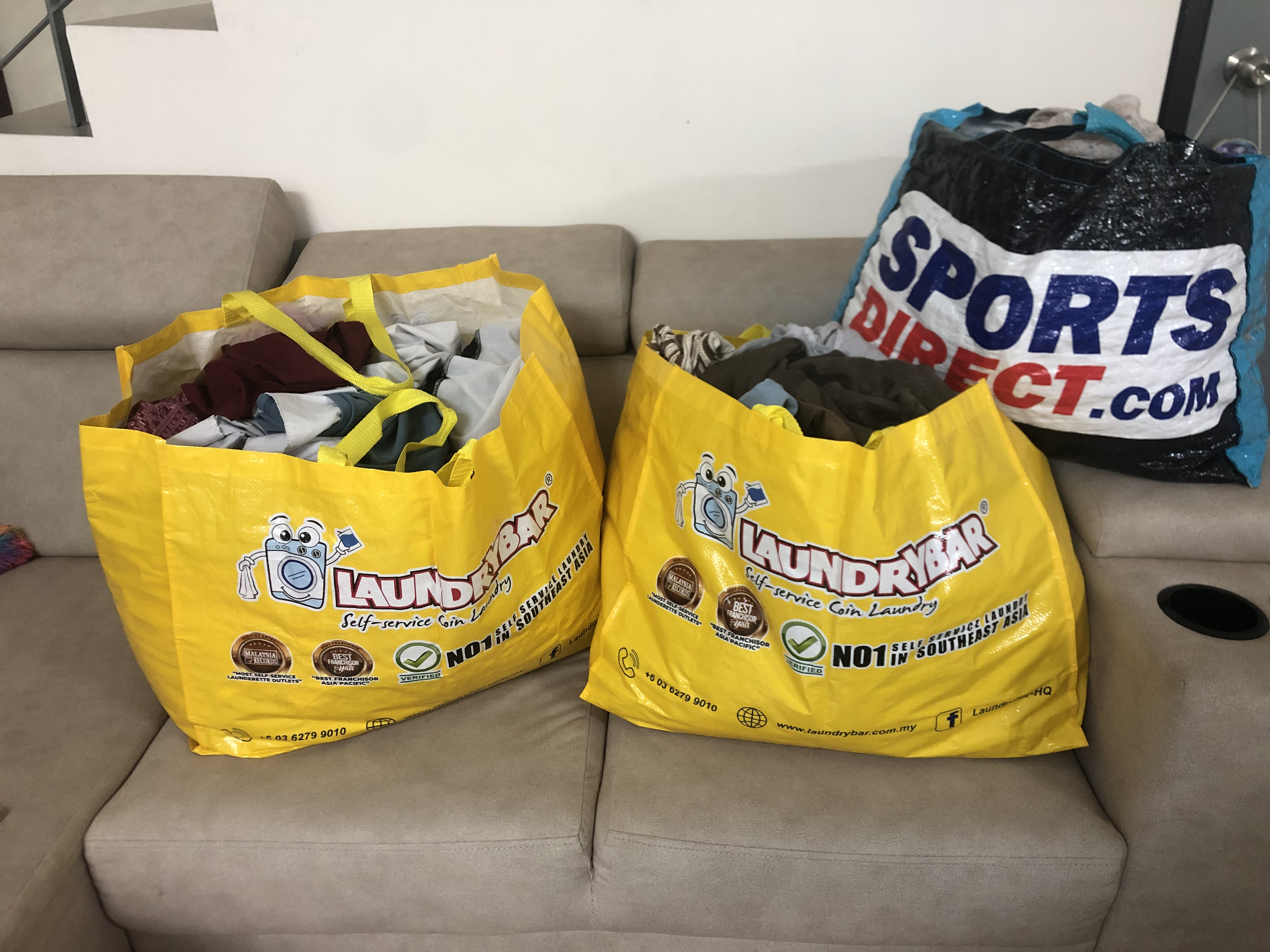 Lipat baju sebelum dan selepas (Selepas)